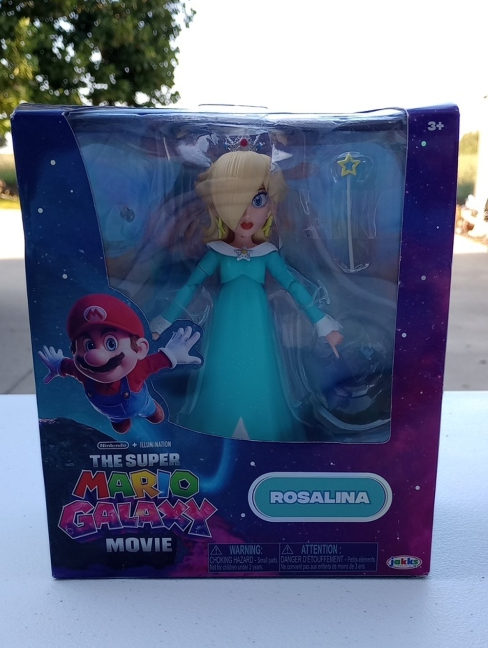 The Super Mario Galaxy Nintendo Rosalina Figure in Teal Dress with Star Wand NIB